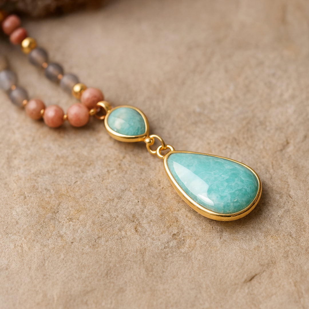 Mala necklace symbolizing protection and harmony - KARMAKIND
