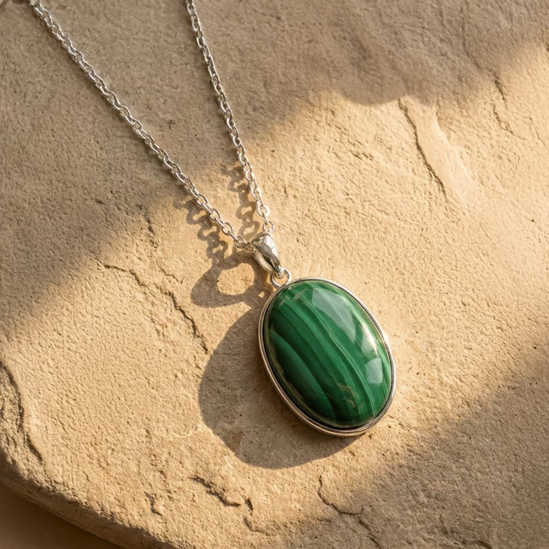 Malachite "Inner Renaissance" Pendant - KARMAKIND