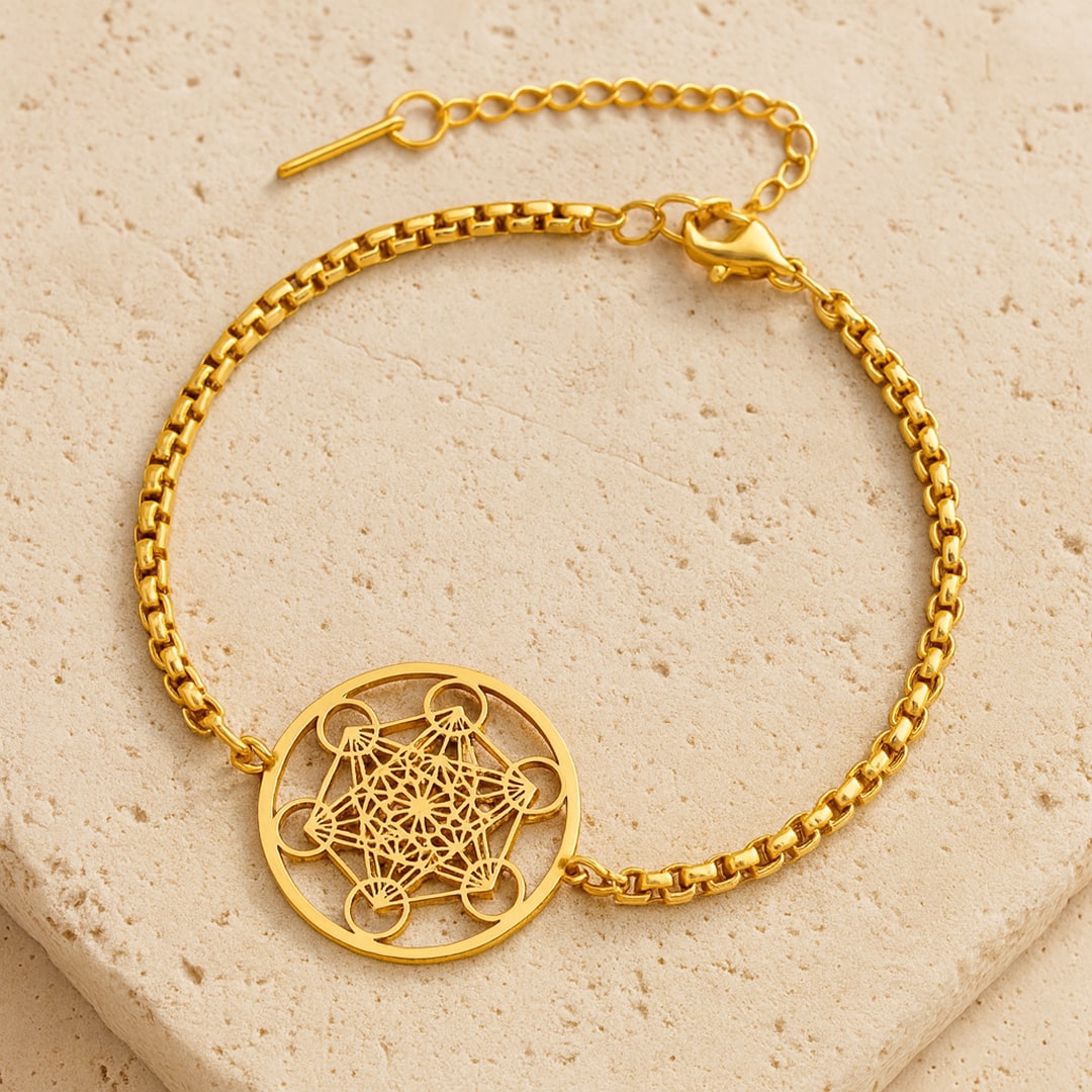 Metatron's Light bracelet with mandala pattern - KARMAKIND