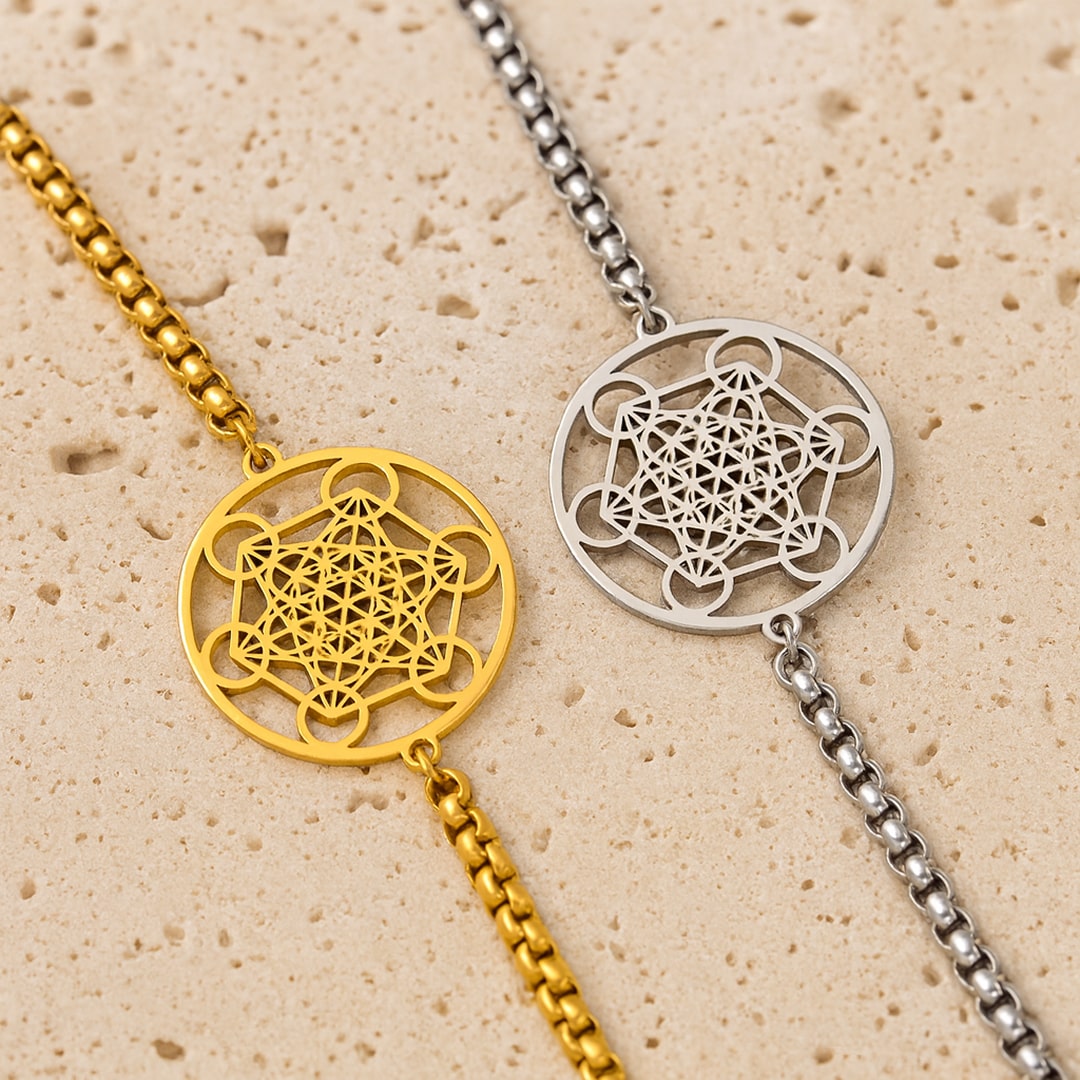 Metatron's Light bracelet on a wrist - KARMAKIND