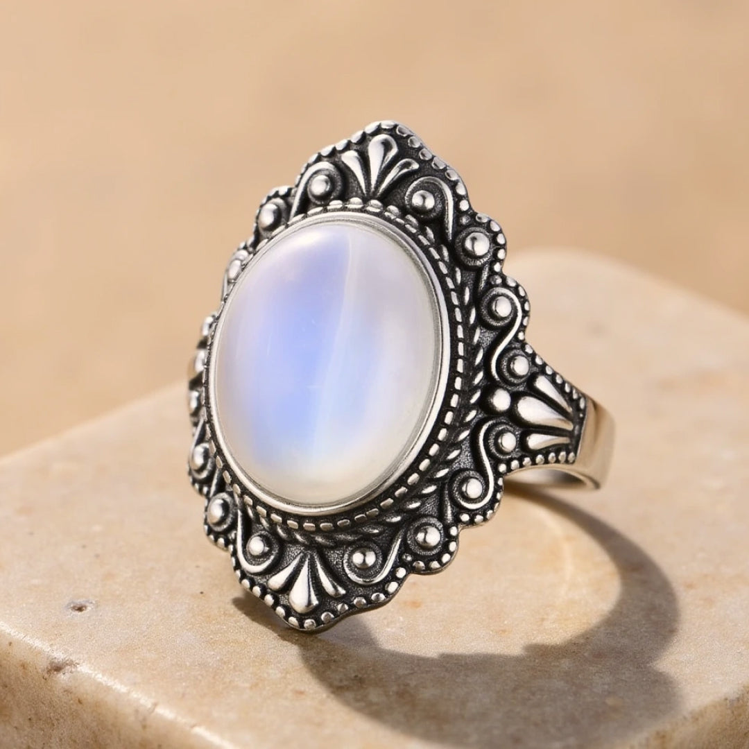 "Presage" Moonstone Ring - KARMAKIND