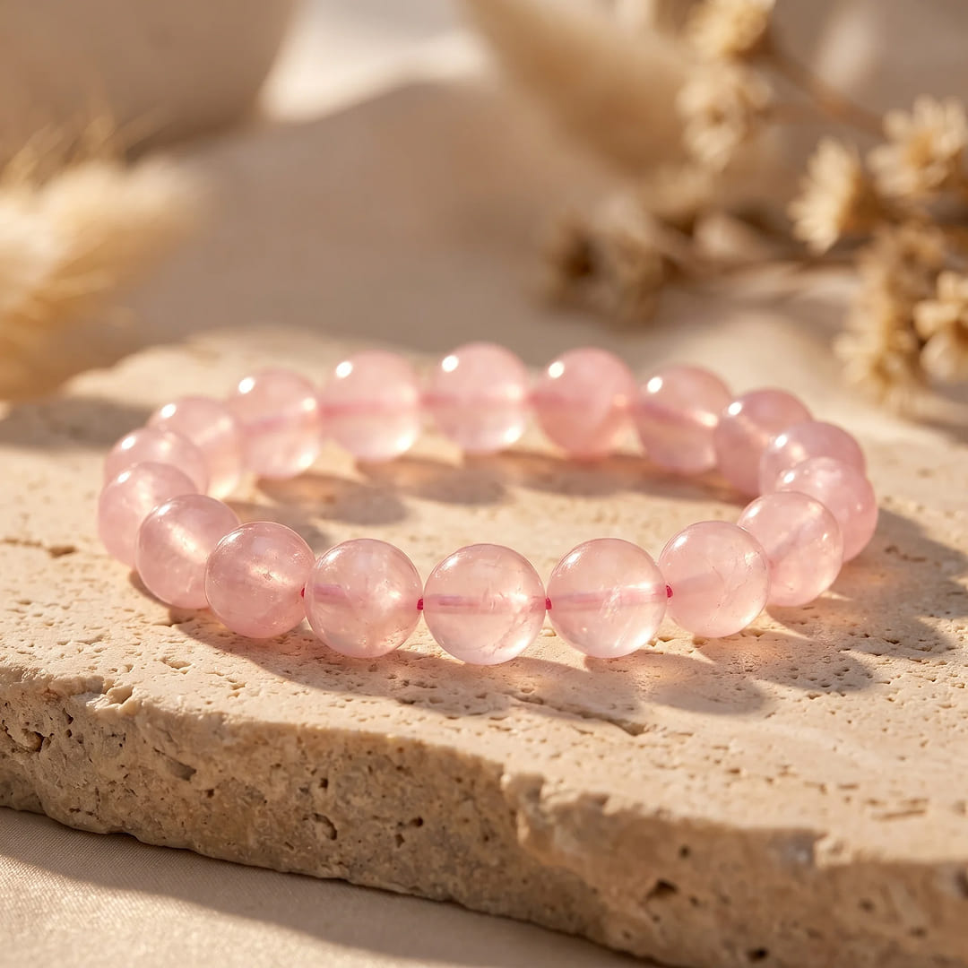 Rose Quartz Unconditional Love Bracelet - KARMAKIND