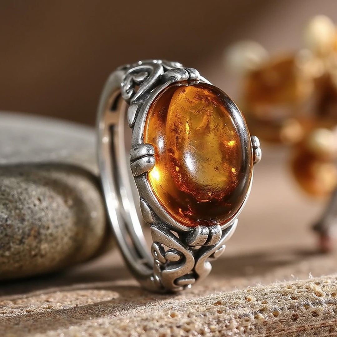Ring shown on a soft, natural background - KARMAKIND