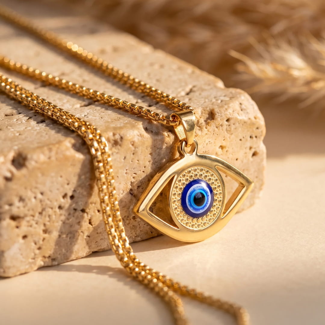 Blue Eye Pendant for Protection - KARMAKIND