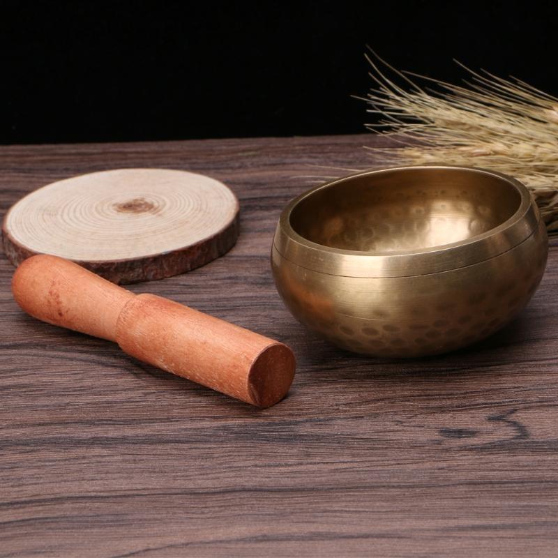 A shot showcasing the scale of the singing bowl - KARMAKIND