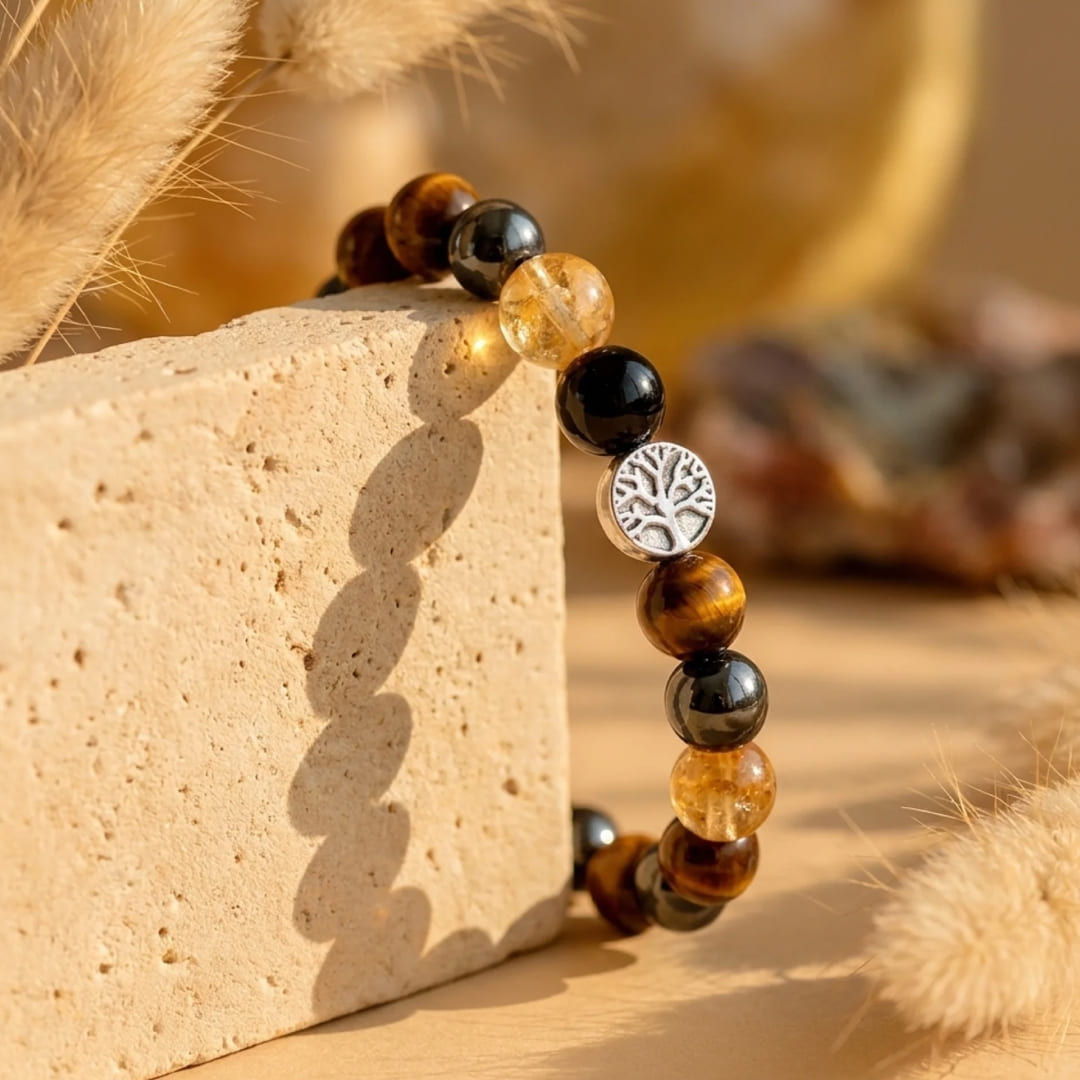 Hematite beads with a mirrored finish