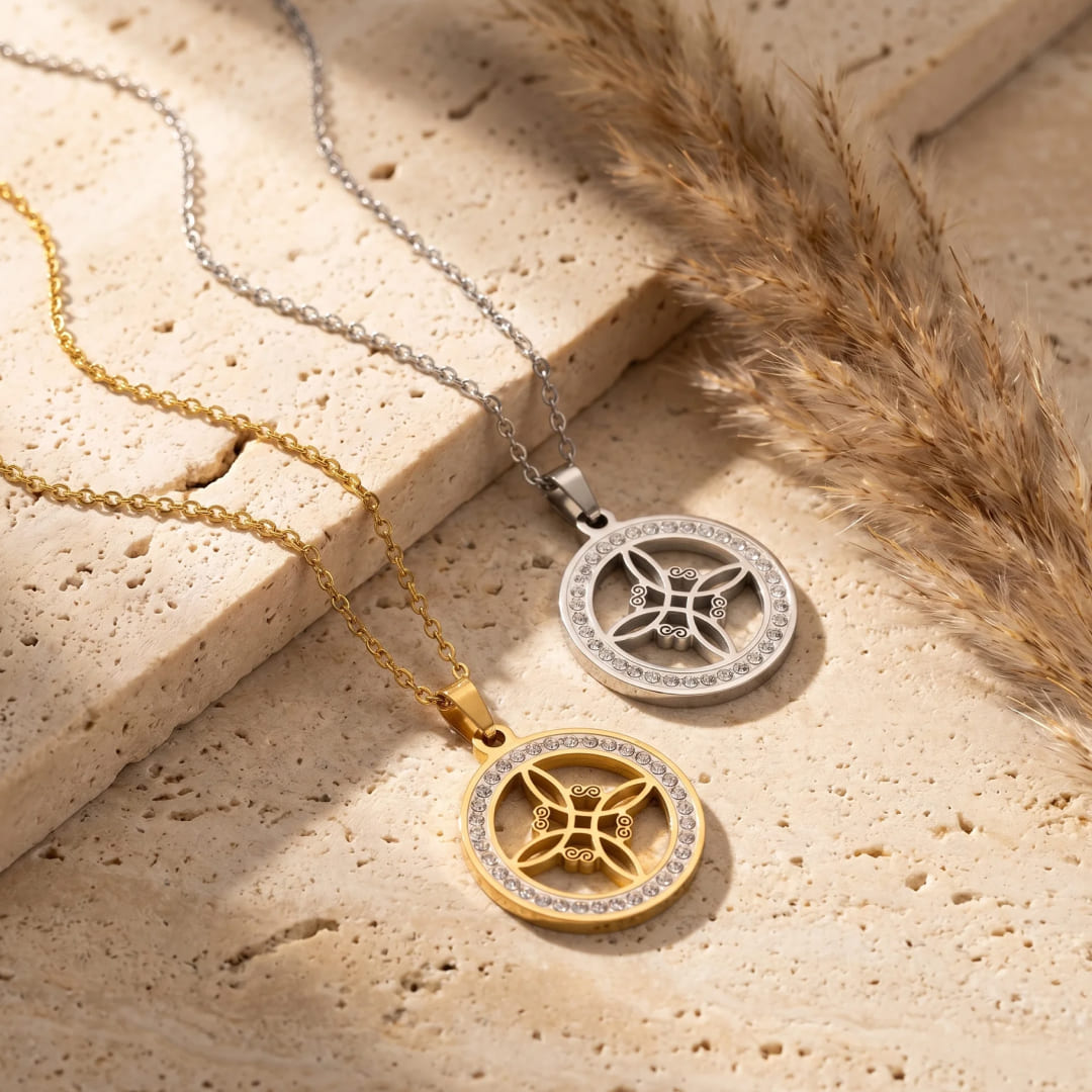 Back view of Witch's Knot Pendant - KARMAKIND