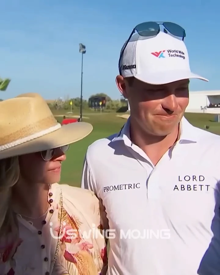 Frame from USWING reel3 video — golfers together on the course