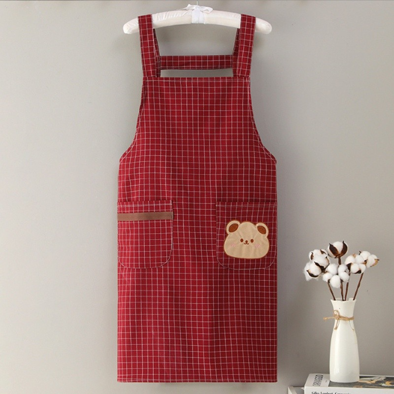 Tạp dề MEGAVOZIN Tạp dề nhà bếp unisex tạp dề chống thấm nước dề cotton nhà bếp dề nam dề đen loại h dề nhà bếp dành cho nữ dề vải dề