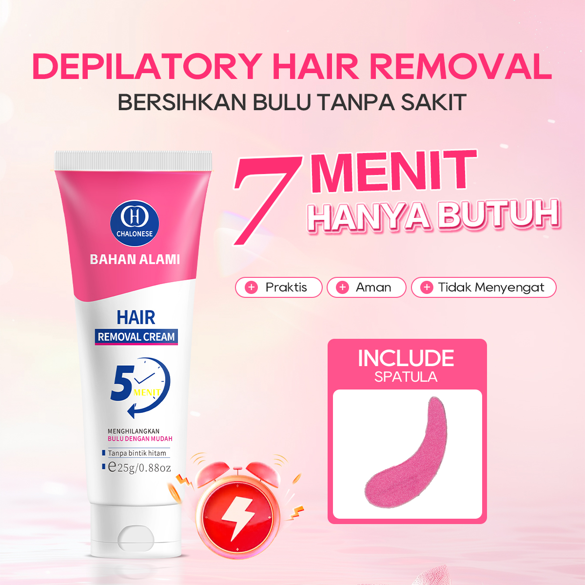 [CHALONESE] Hair Removal Cream Series 3 Kulit Halus Bebas Bulu. krim perontok bulu ketiak dan bulu lainnya. krim waxing yang mencerahkan kulit perontok bulu tanpa iritasi membersihkan bulu tanpa rasa sakit.