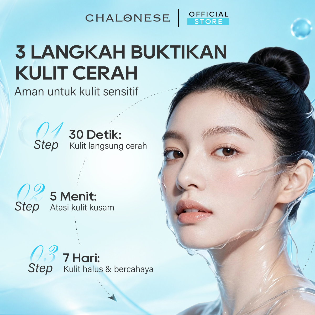 [CHALONESE] Exfoliating Gel Mengangkat Sel Kulit Mati Dan Kotoran Secara Mendalam Dengan Pijatan Lembut Ke Seluruh Area Wajah Sehingga Kulit Tampak Lebih Halus Dan Cerah
