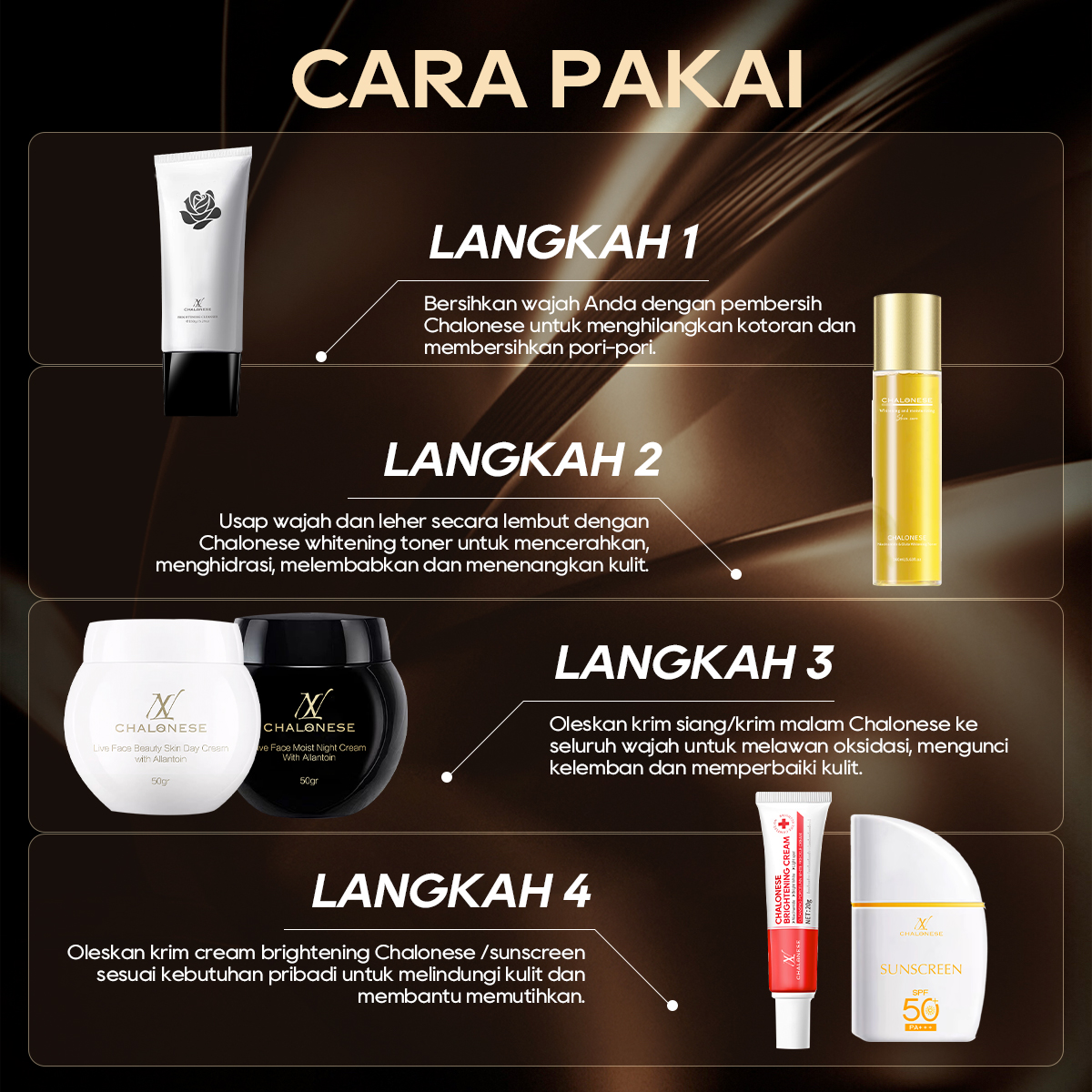 [CHALONESE] MOISTURIZING NIGHT CREAM 50gr Dapat Membantu Kult Lebih Sehat dan Cerah dengan Perawatan di Malam Hari BPOM