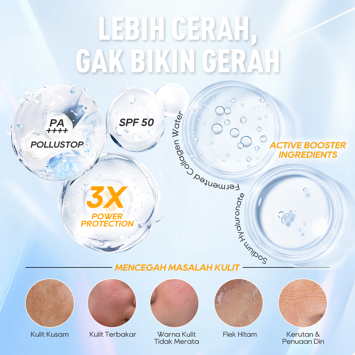 [CHALONESE] SUNSCREEN MOISTURIZER 2 SPF 50 PA ++++ Membantu Melindungi Wajah dari Paparan Sinar Matahari dan Membuat Wajah Tidak Kering