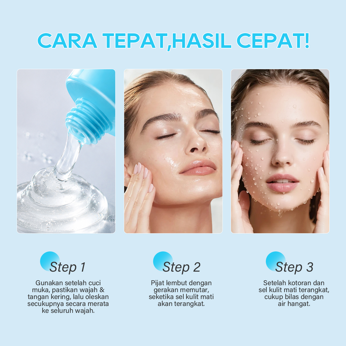 [CHALONESE] Exfoliating Gel Mengangkat Sel Kulit Mati Dan Kotoran Secara Mendalam Dengan Pijatan Lembut Ke Seluruh Area Wajah Sehingga Kulit Tampak Lebih Halus Dan Cerah