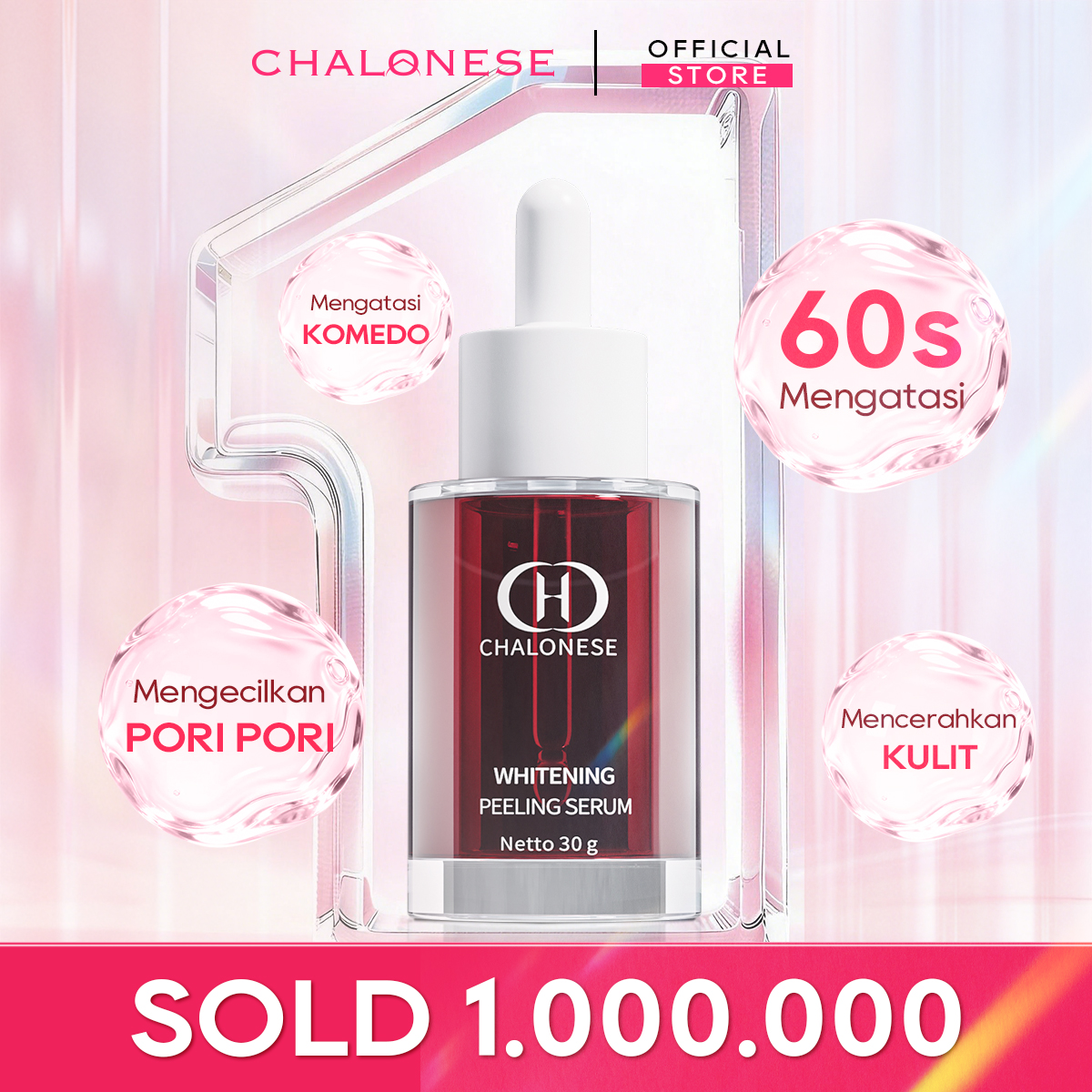 【KOL CHOICE2】Chalonesse Whitening Peeling Serum 12% Acid – Solusi Kulit Lebih Cerah, Halus, dan Glowing dalam Perawatan Intensif dengan Formula Lembut untuk Semua Jenis Kulit