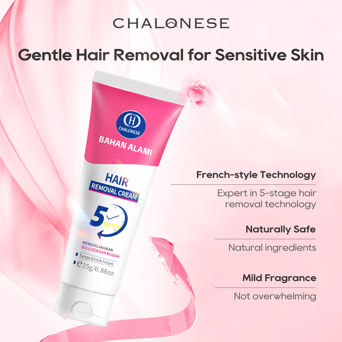 [CHALONESE] Hair Removal Cream Series 3 Kulit Halus Bebas Bulu. krim perontok bulu ketiak dan bulu lainnya. krim waxing yang mencerahkan kulit perontok bulu tanpa iritasi membersihkan bulu tanpa rasa sakit.