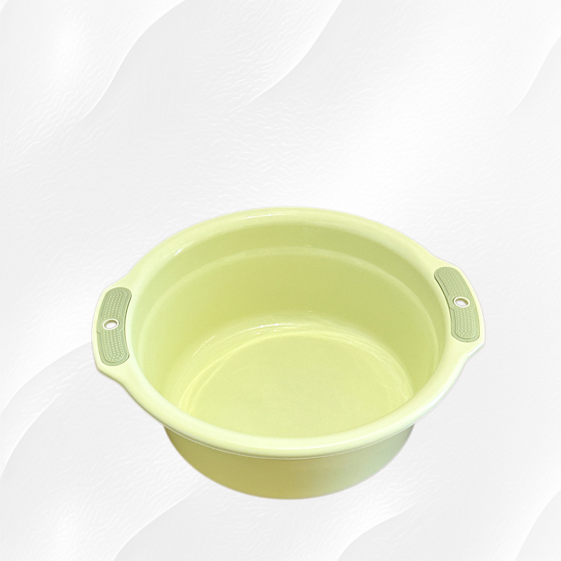 Two-tone household basin with handle
