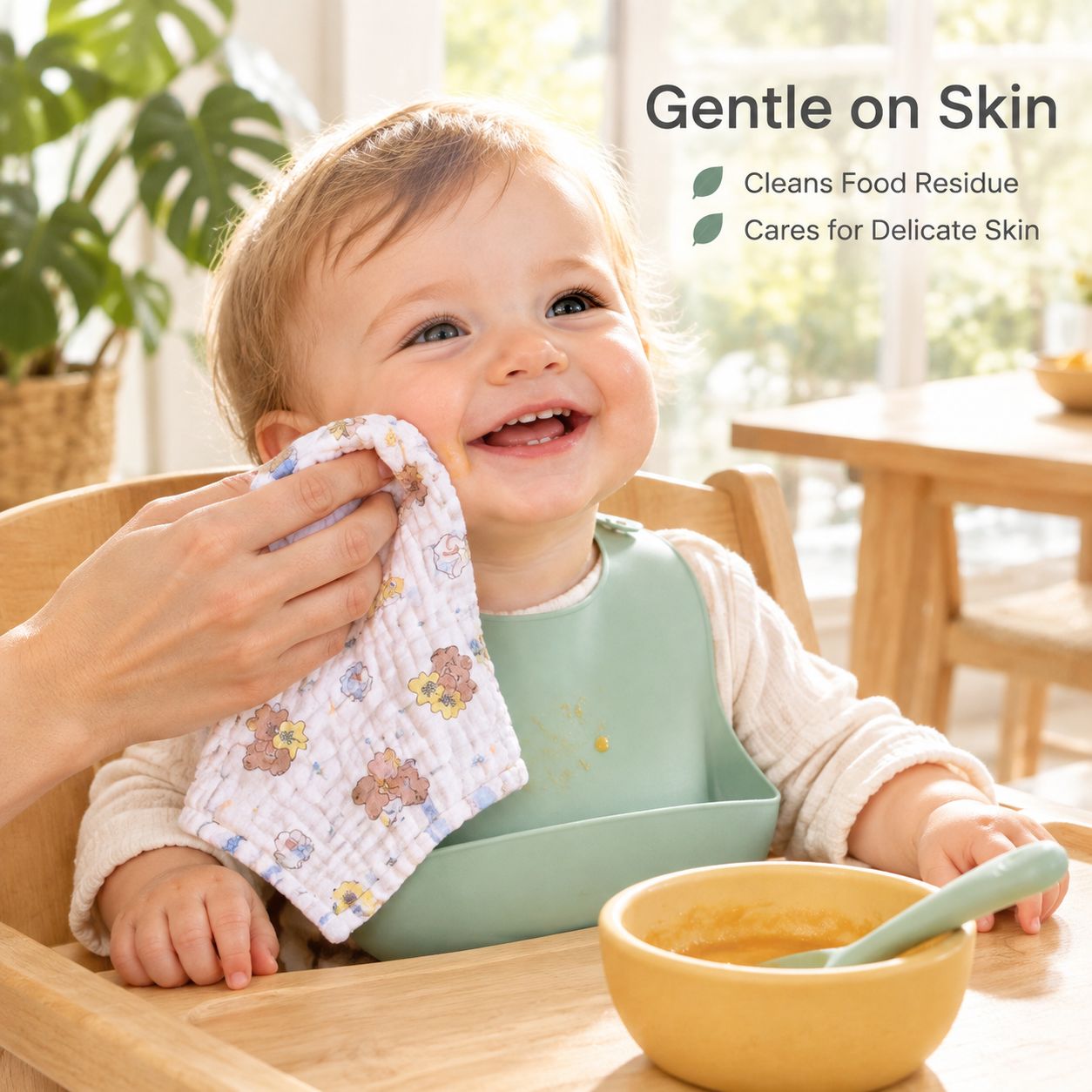 Pure Cotton Gauze Baby Face Towel