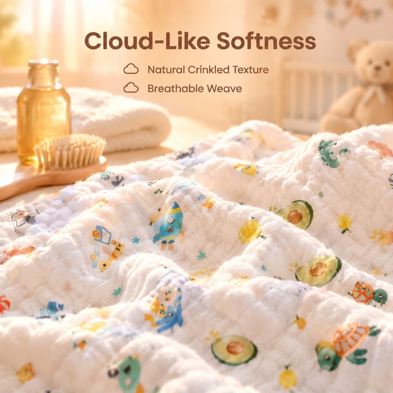 Pure Cotton Gauze Baby Face Towel