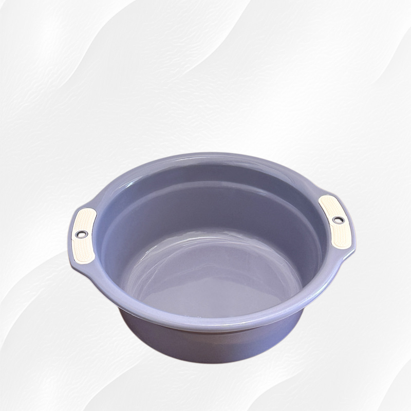 Two-tone household basin with handle