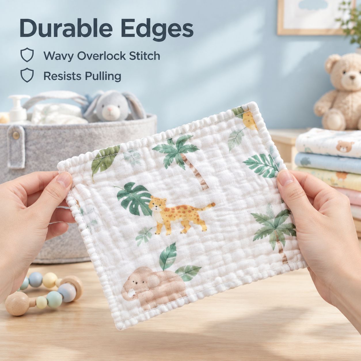 Pure Cotton Gauze Baby Face Towel