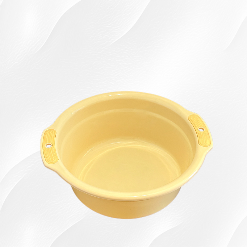 Two-tone household basin with handle