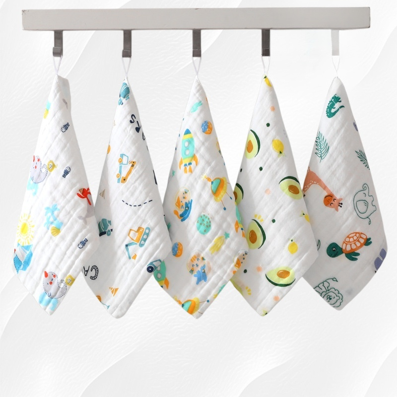 Pure Cotton Gauze Baby Face Towel