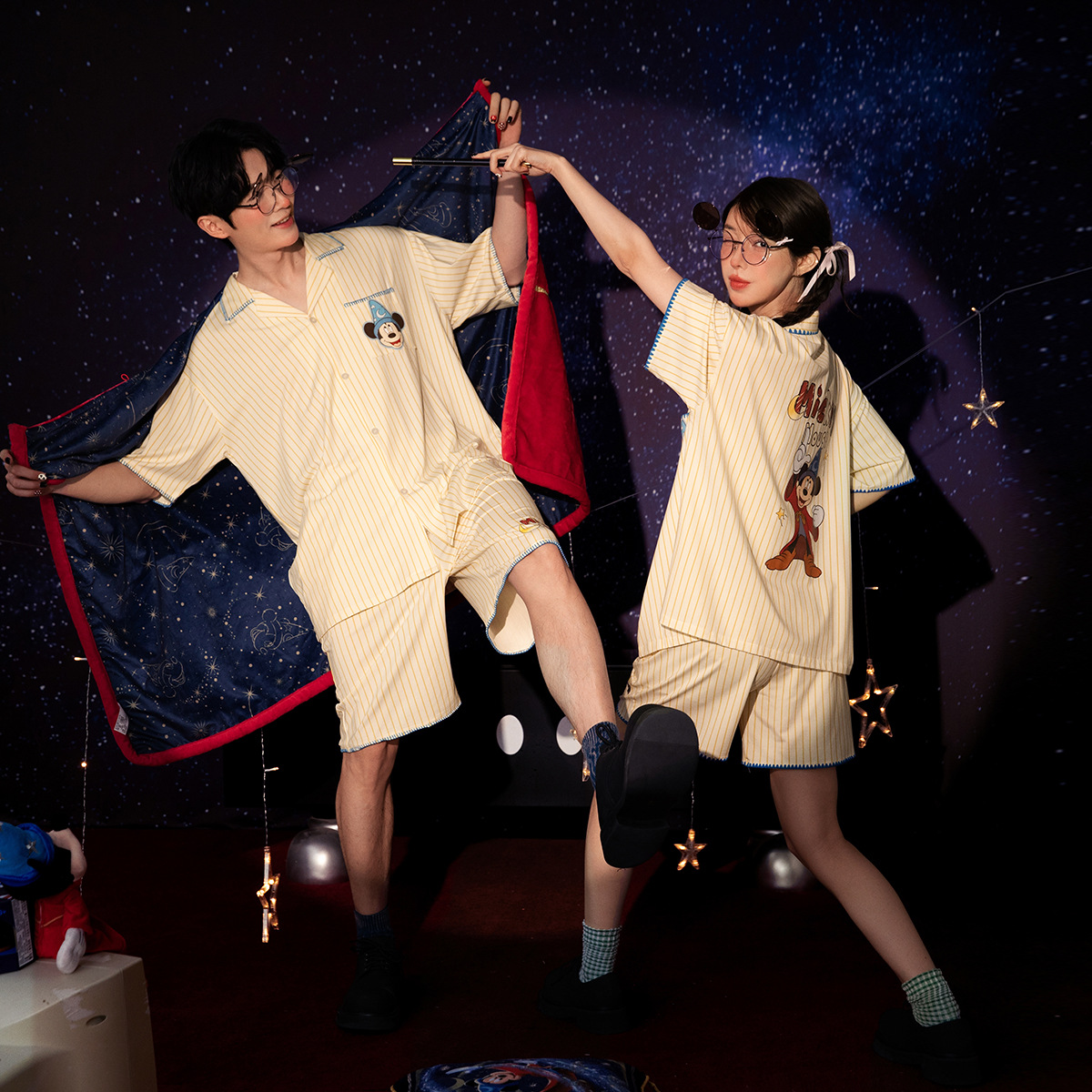 米奇聯名莫代爾棉短袖情侶睡衣｜夏季居家服－商品圖片 2