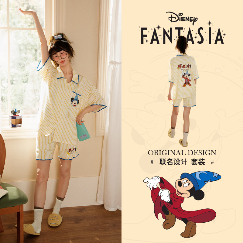 米奇聯名莫代爾棉短袖情侶睡衣｜夏季居家服－商品圖片 6