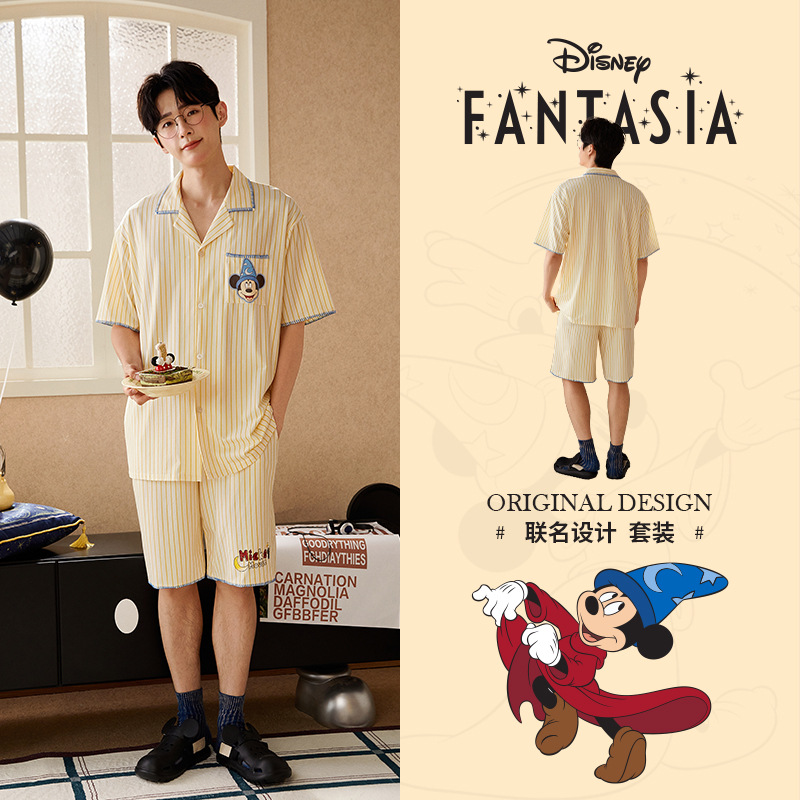米奇聯名莫代爾棉短袖情侶睡衣｜夏季居家服－商品圖片 7