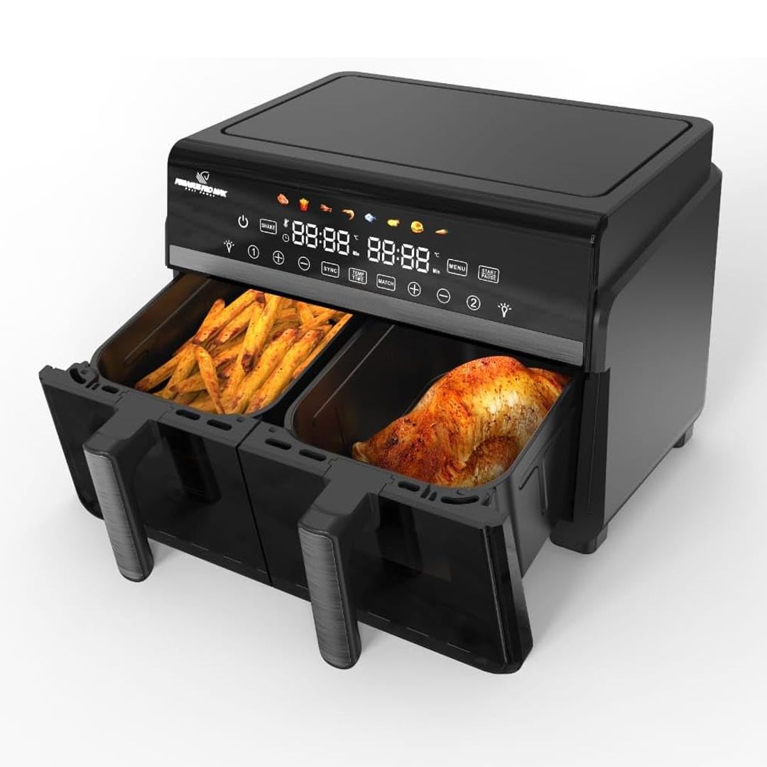 Sumo Dual Basket 12L Digital Air Fryer - 2200W Healthy Cooking Power
