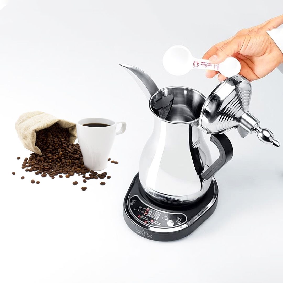 Sumo Electric Arabic Coffee Maker: 800ml Capacity, Stainless Steel, Keep Warm
