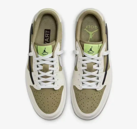 【Travis Scott × Air Jordan 1 Low Golf NRG】コラボ最新作はゴルフ仕様！グローバル限定版、完売必至のトレンドになる！