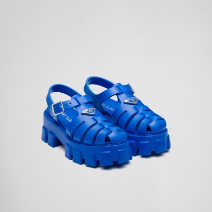 【PRADA】フォーム ラバー サンダル 厚底 ロゴ プラダ 靴