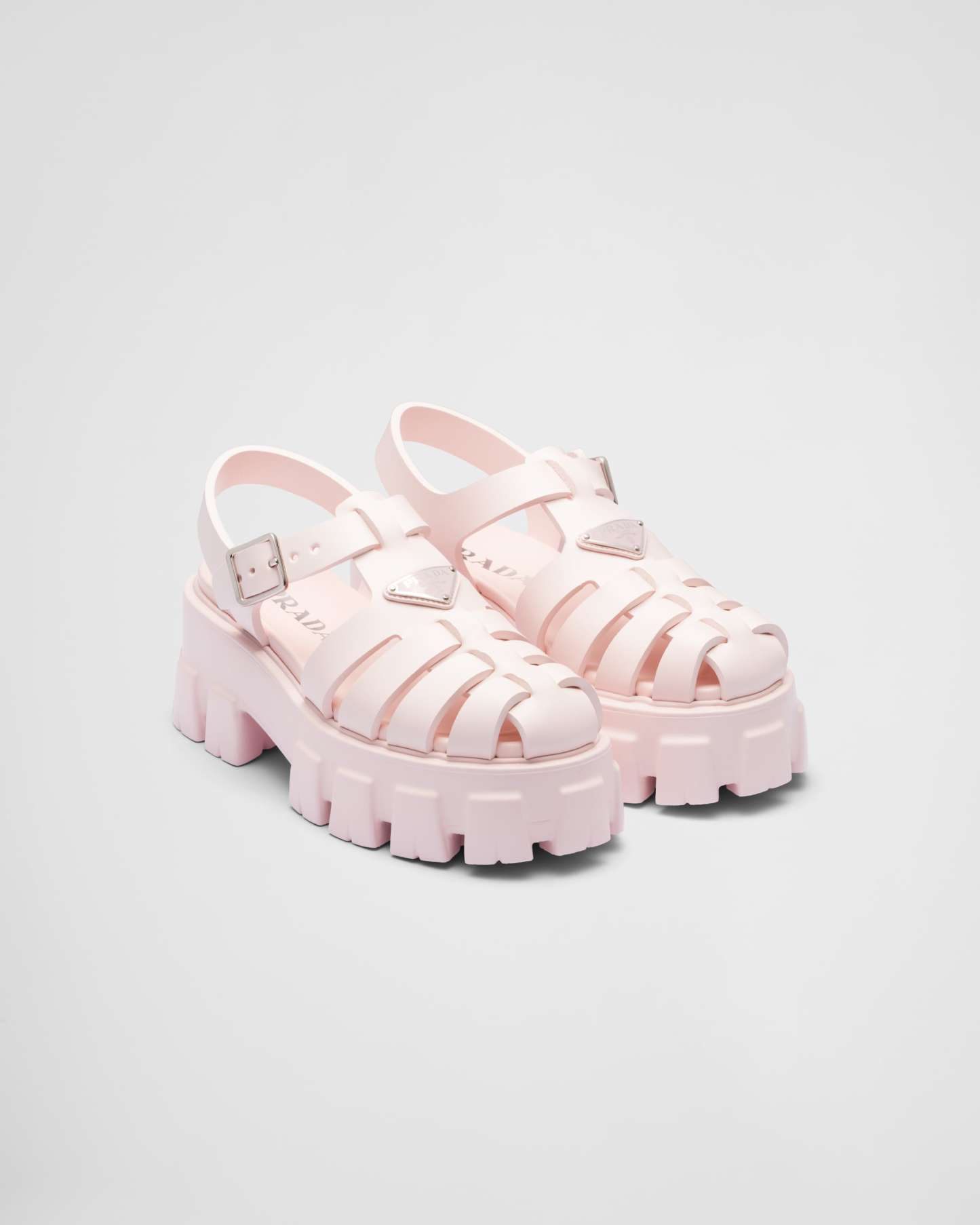 【PRADA】フォーム ラバー サンダル 厚底 ロゴ プラダ 靴