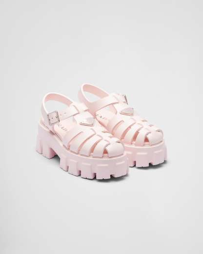 【PRADA】フォーム ラバー サンダル 厚底 ロゴ プラダ 靴