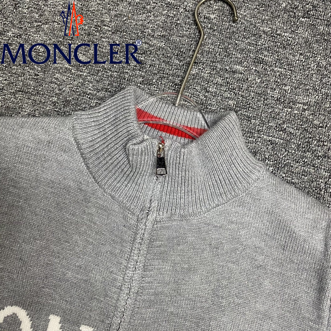 【2026 新作】MONCLER モンクレール スタンドカラーニットジャケット ユニセックス 男女兼用アウター