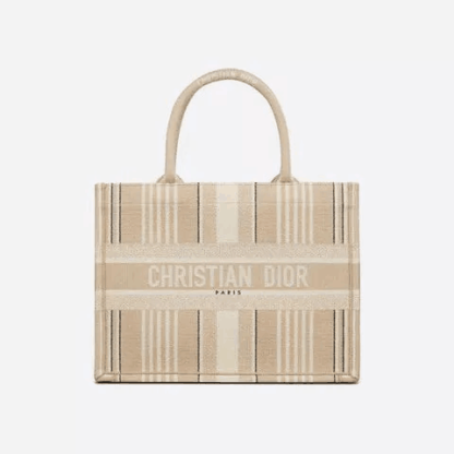 BOOK TOTE スモールバッグ D-Stripes エンブロイダリー 3色