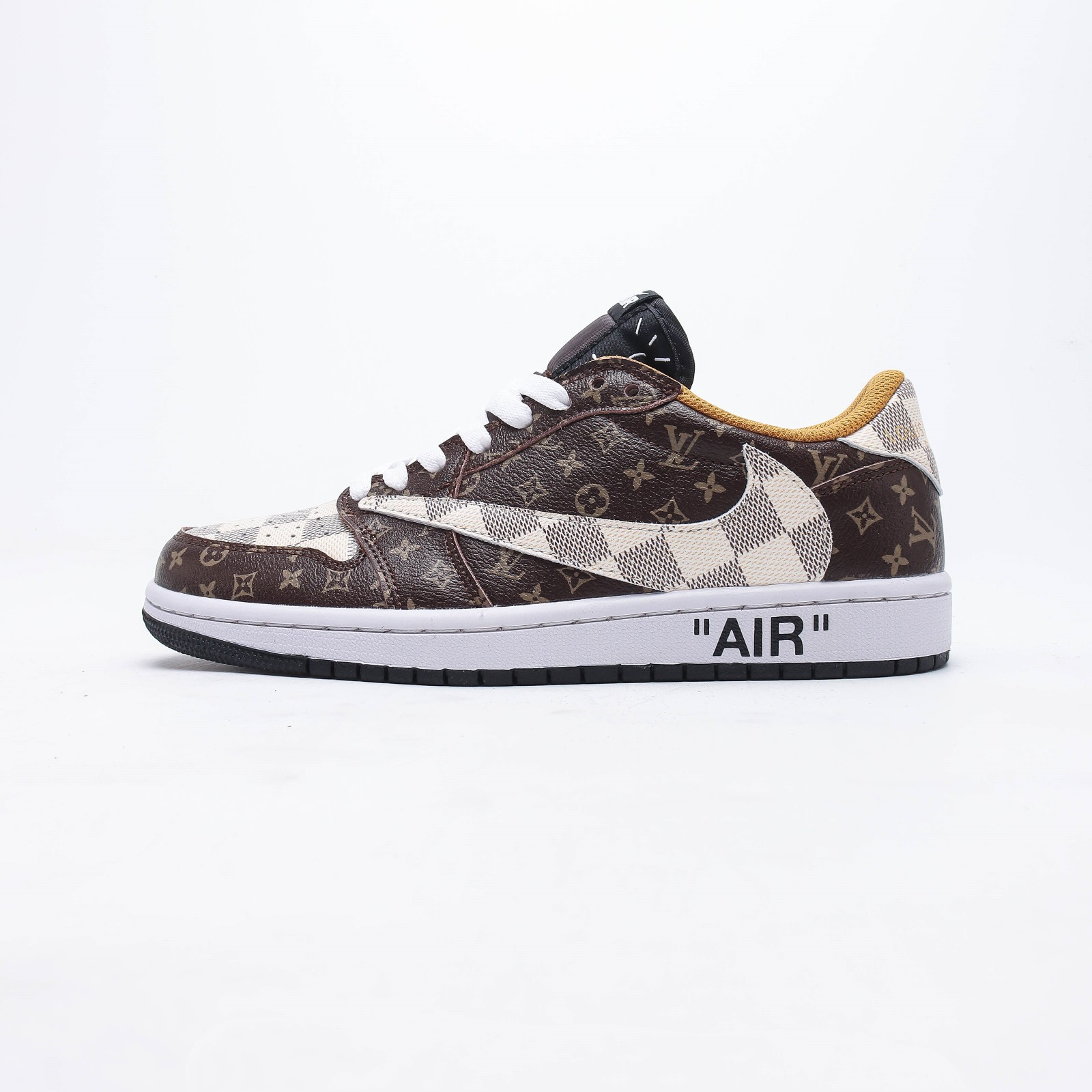 【日本未入荷】Louis Vuitton x Travis Scott x Nike Air Jordan 1 Low OG SP"Damier Azur/LV Monogram"【正規品】[代金引換]