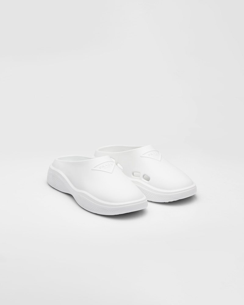 ★大人気★PRADA 【直営店】 新作 Foam rubber mules ミュール