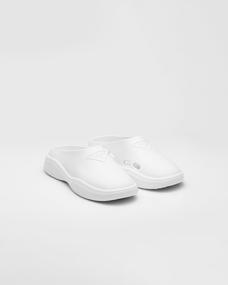 ★大人気★PRADA 【直営店】 新作 Foam rubber mules ミュール