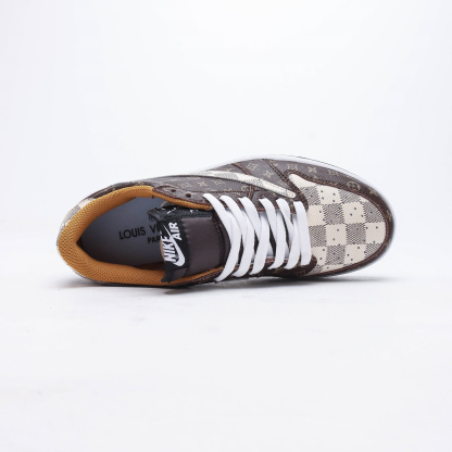 【日本未入荷】Louis Vuitton x Travis Scott x Nike Air Jordan 1 Low OG SP"Damier Azur/LV Monogram"【正規品】[代金引換]