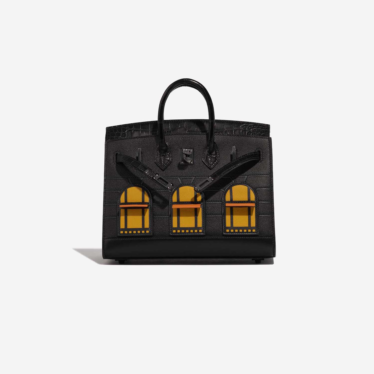 エルメス バーキン 20 セリエ フォーブル ミッドナイト マダム/アリゲーター ブラック B刻印 窓バーキン HERMES