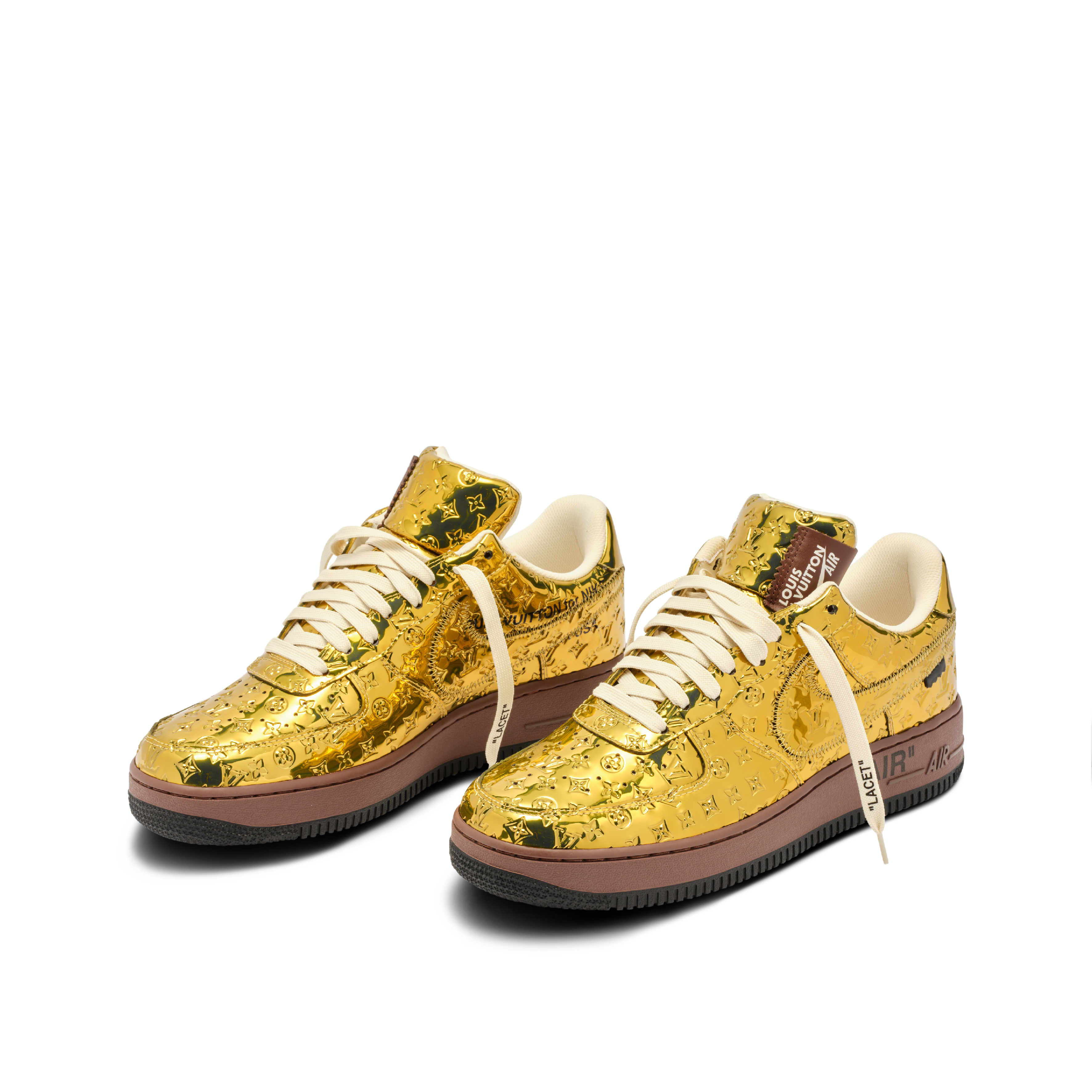 【新商品発売】【今年の新商品】Louis Vuitton Nike Air Force 1 Low By Virgil Abloh Black Metallic Silver【本物保証】【代金引換】