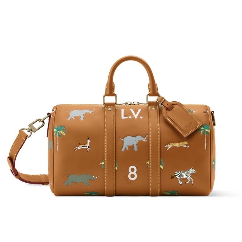 個性派男子 アニマル レザー [Vuitton] ショルダー ハンドバッグ