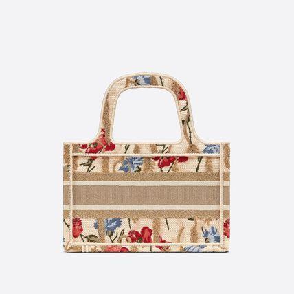 21Cruise Hibiscus 刺繍 BOOK TOTE ミニ バッグ