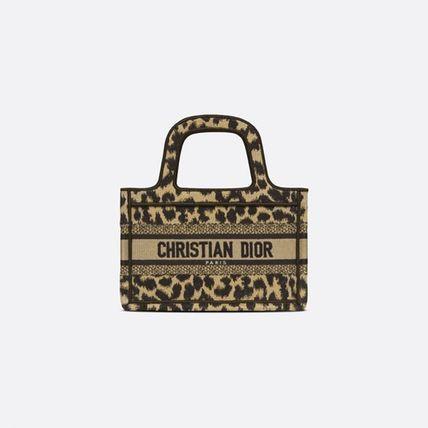 国内発☆人気 レオパード柄♪BOOK TOTE ミニバッグ