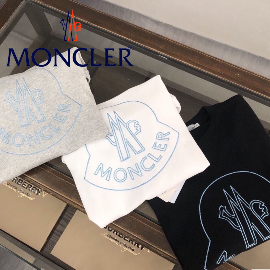MONCLER 新作 丸首裏起毛スウェット プルオーバー 長袖 カップルお揃い 保温性抜群 クラシックカジュアルトップス