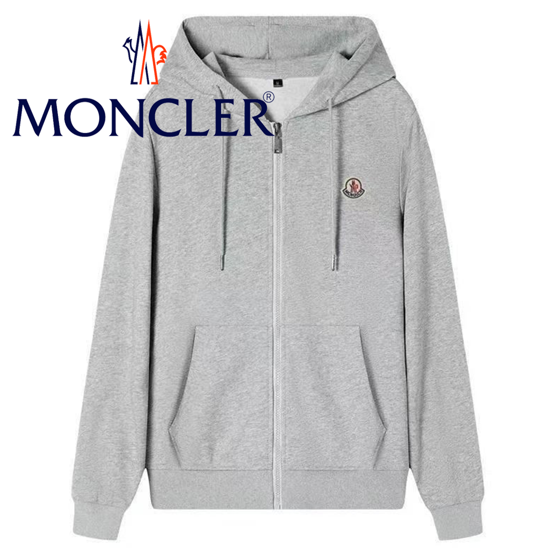 Moncler ジップパーカー 新作 ユニセックス ゆったり カップルお揃いアウター