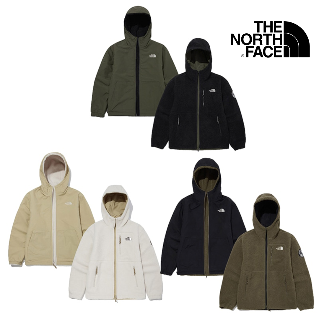 ★★★THE NORTH FACE★★★ DIXIE RVS FLEECE HOODIE NJ4FM70 リバーシブル フリース ダウン ジャケット フード レディース メンズ 韓国 2WAY 裏表 ショート ミドル 丈 かわいい 新作
